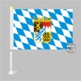 Bayern Raute mit Wappen Autoflagge