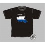 Hamburg schwarz weiß blau T-Shirt