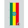 Äthiopien Hochformat Flagge