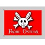 Frohe Ostern "Jolly Roger" rot  Flagge