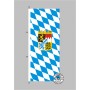 Bayern Raute mit Wappen Hochformat Flagge