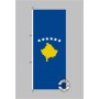 Kosovo Hochformat Flagge / Fahne für höhere Windlasten