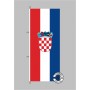Kroatien Hochformat Flagge / Fahne für höhere Windlasten