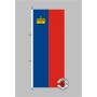 Liechtenstein Hochformat Flagge / Fahne für höhere Windlasten