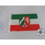 Nordrhein-Westfalen mit Wappen moderne Fassung Flagge / Fahne für höhere Windlasten