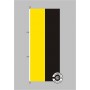 Sachsen-Anhalt Hochformat Flagge / Fahne für höhere Windlasten