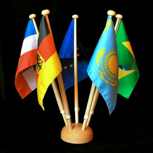 Tischflagge Bahamas-Frankreich Tischfahne Fahne Flagge 10 X 15 Cm
