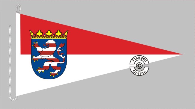 Langwimpel Hessen Wappen Wimpel Fahne Flagge 30x150 cm mit 2 Ösen 