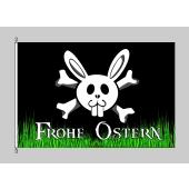 Frohe Ostern "Jolly Roger black" Flagge 